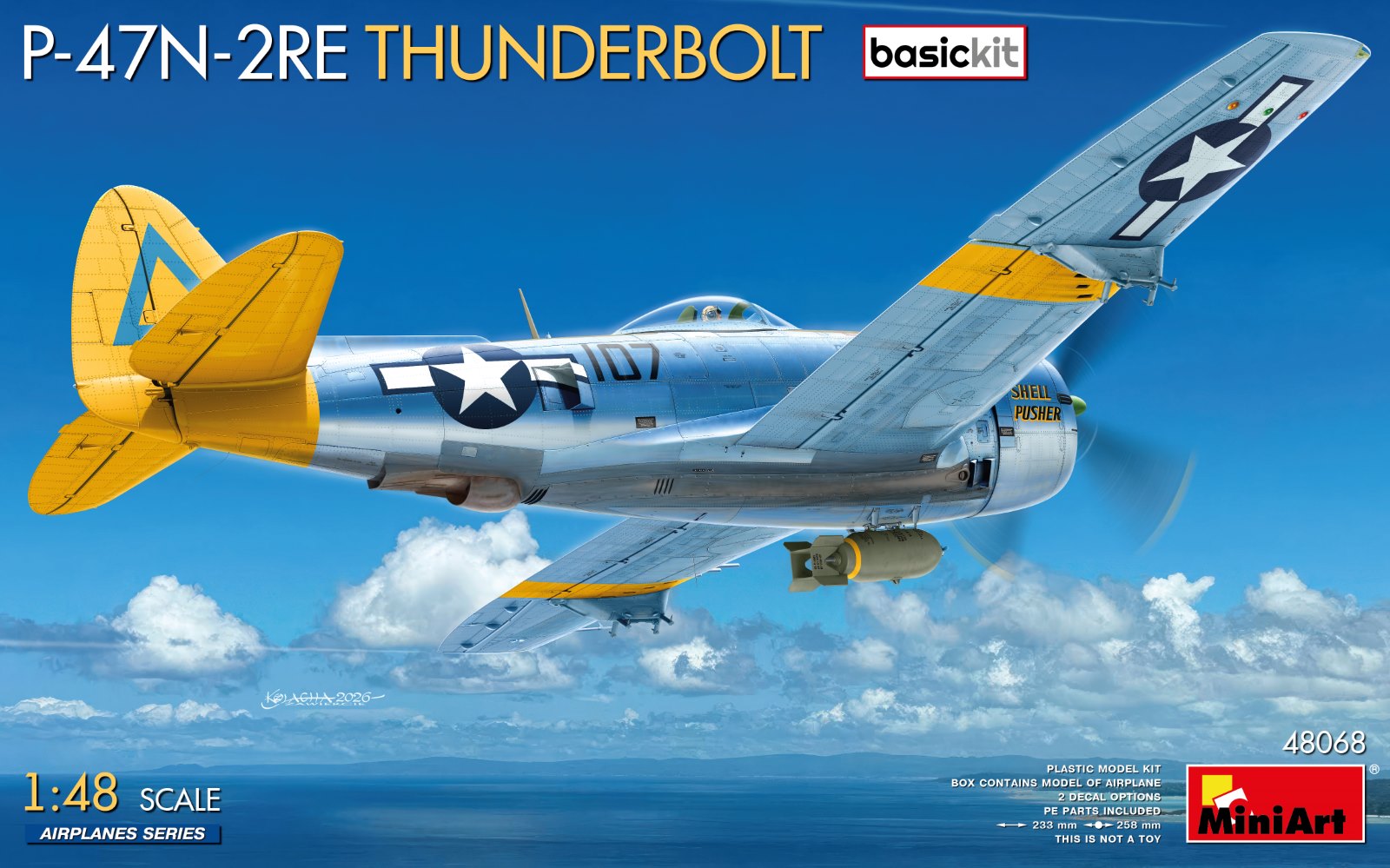 1:48 Сборная модель DRAGON WINGS P-47n-2re Thunderbolt Airplane Military 1942 - 48068