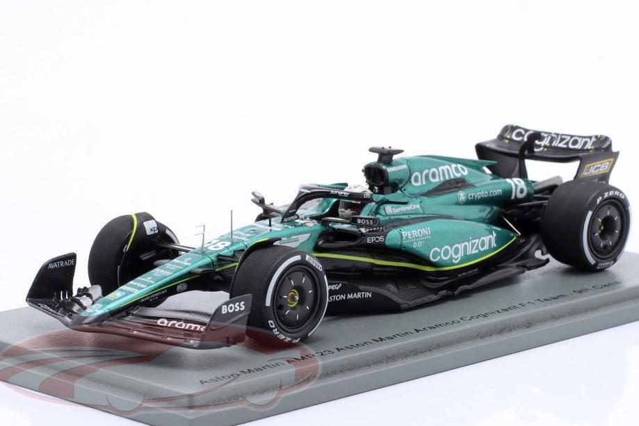 1:43 ASTON MARTIN AMR23 №18 9th Canada GP Formula 1 Lance Stroll (2023) - S8598