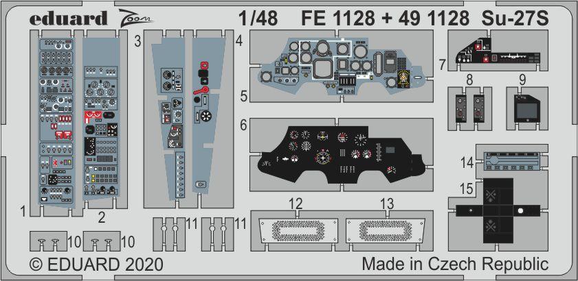 1:48 Фототравление для Su-27S interior - 491128