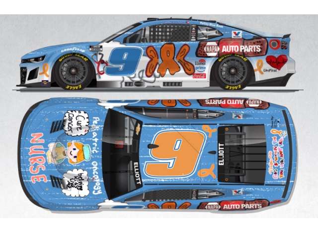 1:24 CHEVROLET #9 Chase Elliott * Childrenâ€™s Healthcare of Atlanta*, various 2025 - CX92523NCHCL