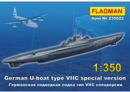 1:350 Германская подводная лодка тип VII C спецверсии (U-boat type VII C special version) - 235322