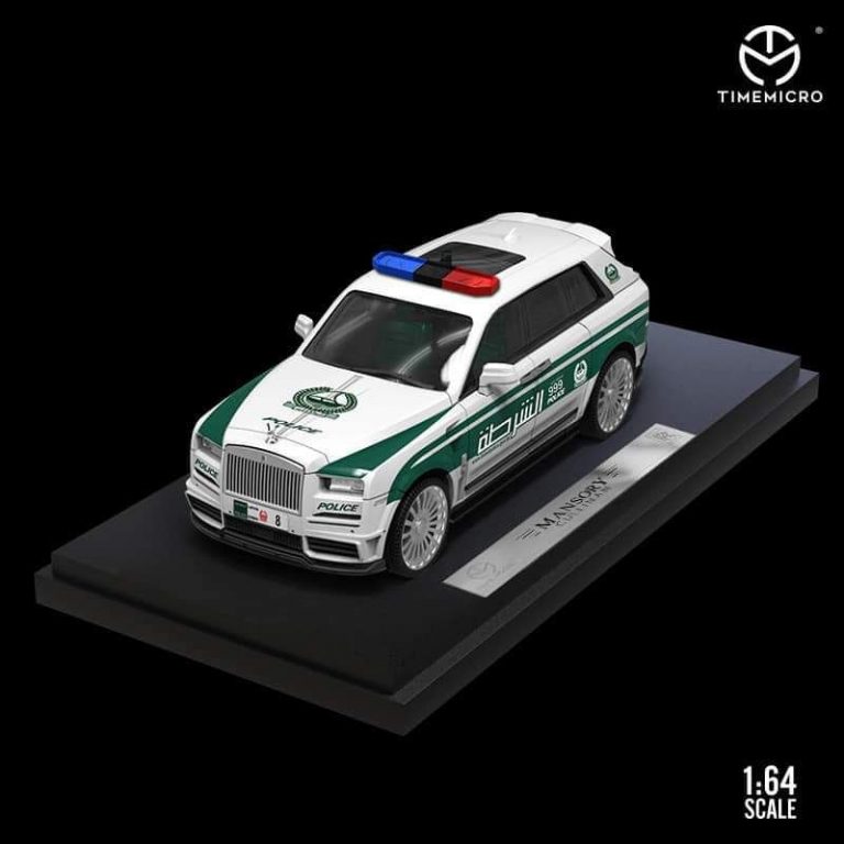 1:64 ROLLS-ROYCE Cullinan Dubai Police, white / green - TM640616-X1