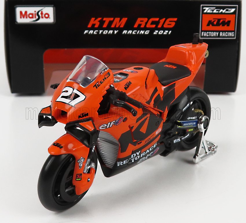1:18 KTM Rc16 Tech3 Ktm Factory Racing Team N 27 Motogp (2021) Iker Lecuona, Orange Black - 34376L