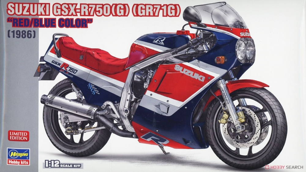 1:12 Сборная модель SUZUKI GSX-R750(G) (GR71G) - 21741