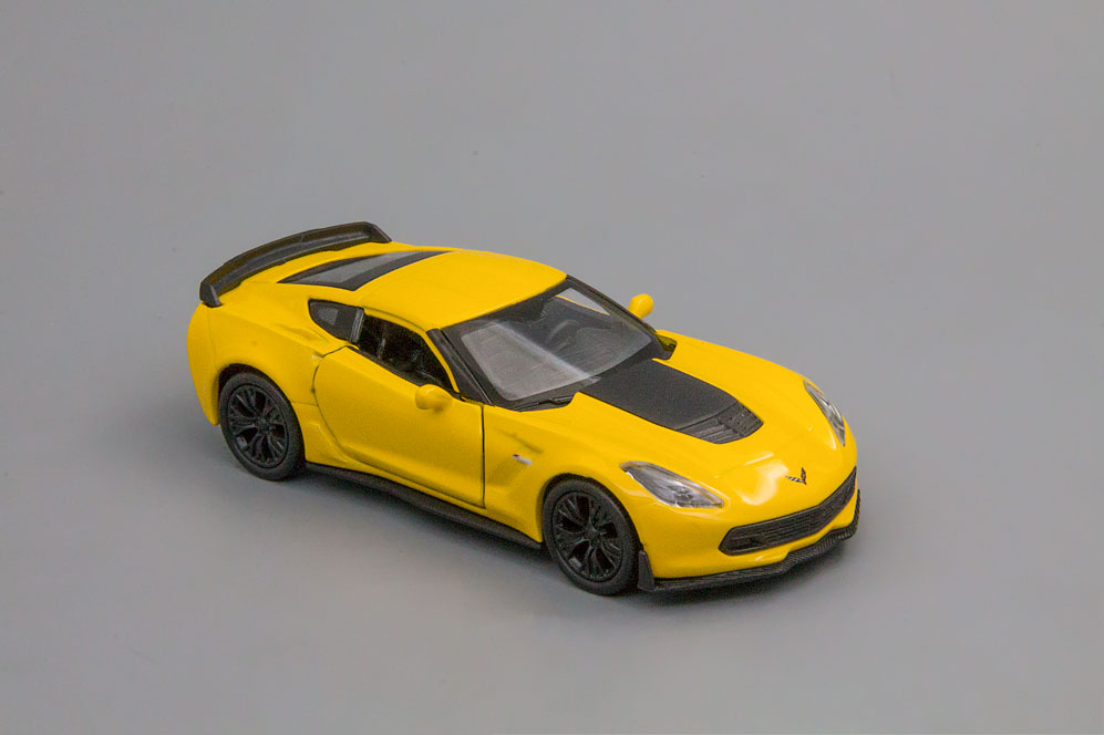 1:38 CHEVROLET Corvette Z06, yellow - 43752Y