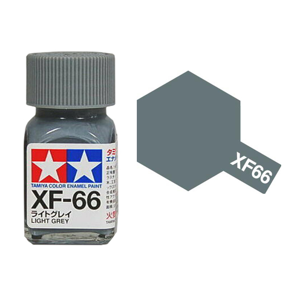 Краска эмалевая светло-серый матовый XF-66 Light Grey (),10мл. - 80366