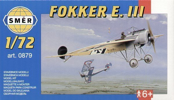 1:72 Сборная модель Самолёт  Fokker E.III - 0879