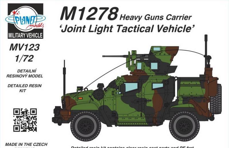 1:72 Сборная модель M1278 Heavy Guns Carrier ‘Joint Light Tactical Vehicle’ - MV123