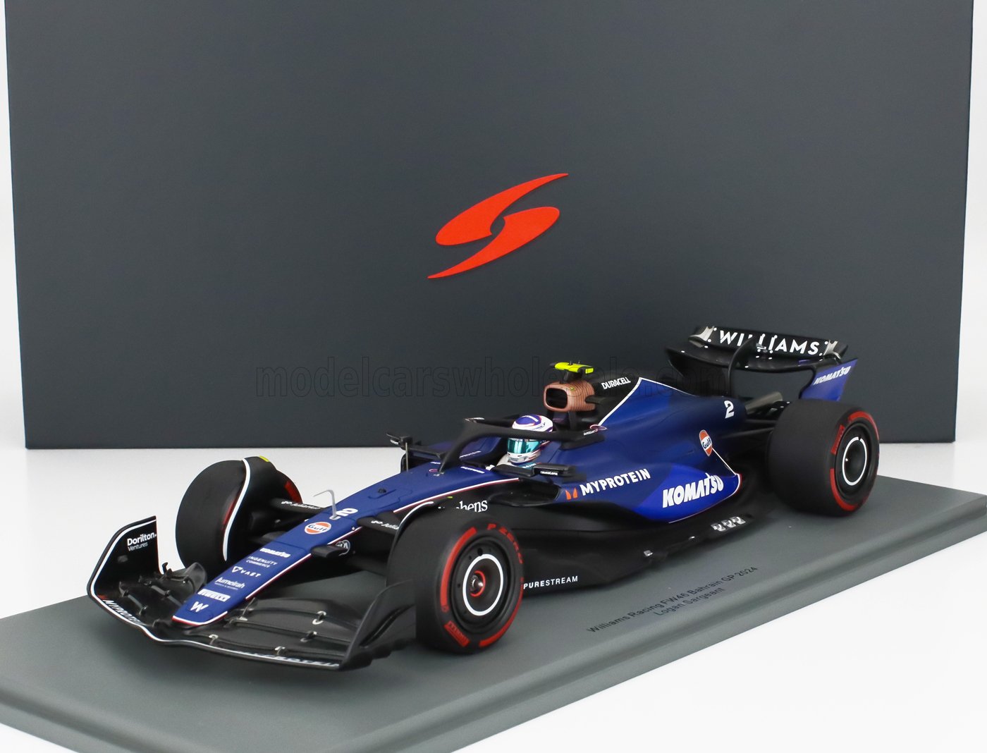 1:18 WILLIAMS F1  Fw46 Team Williams Racing №2 Season (2024) Logan Sargeant, 2 Tone Blue - 18S988