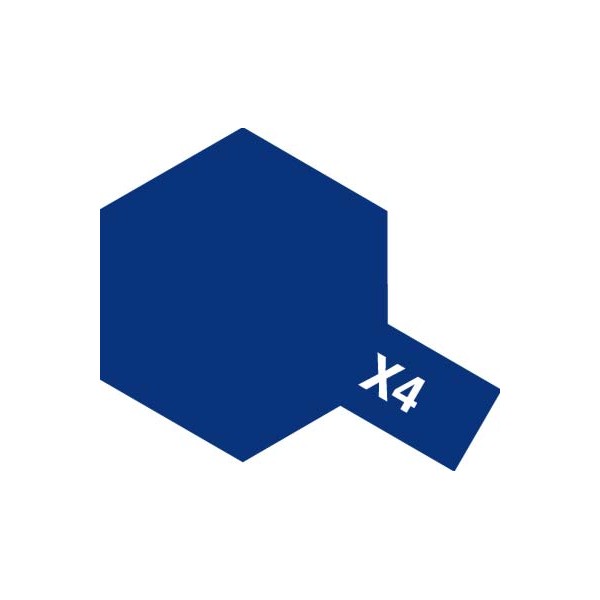 X-4 Blue (краска эмалевая, синий глянцевый), 10мл. - 80004