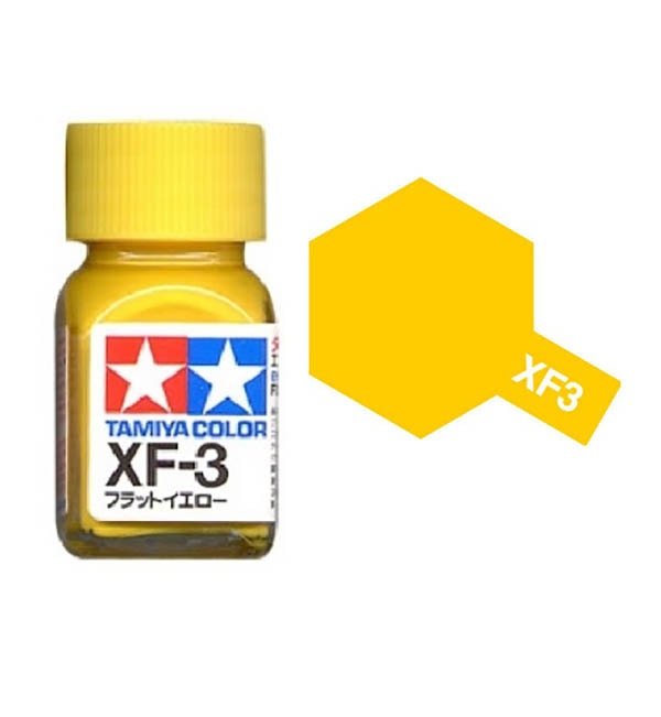 Краска эмалевая желтый матовый XF-3 Flat Yellow,10мл. - 80303