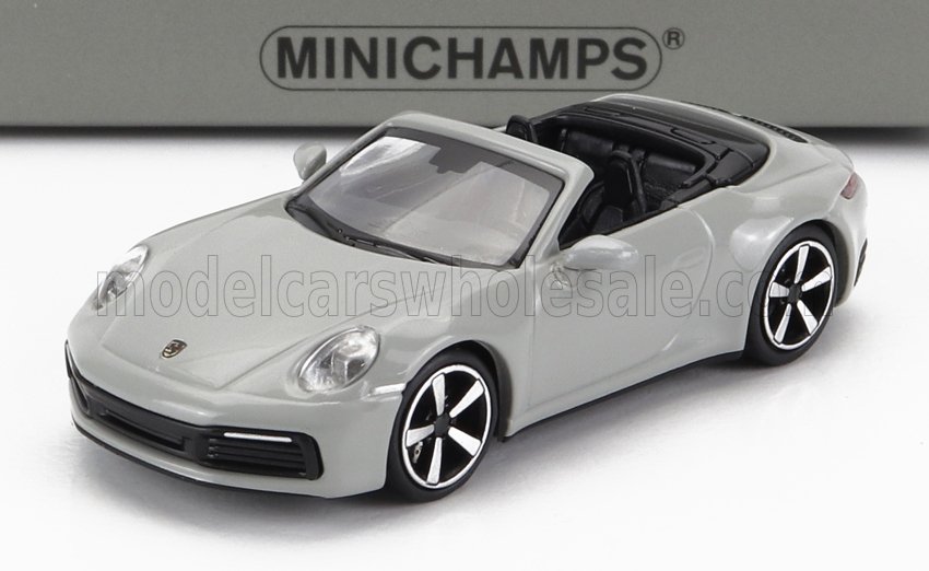 1:87 PORSCHE 911 992 Carrera 4s Cabriolet Open (2019), grey - 870068330