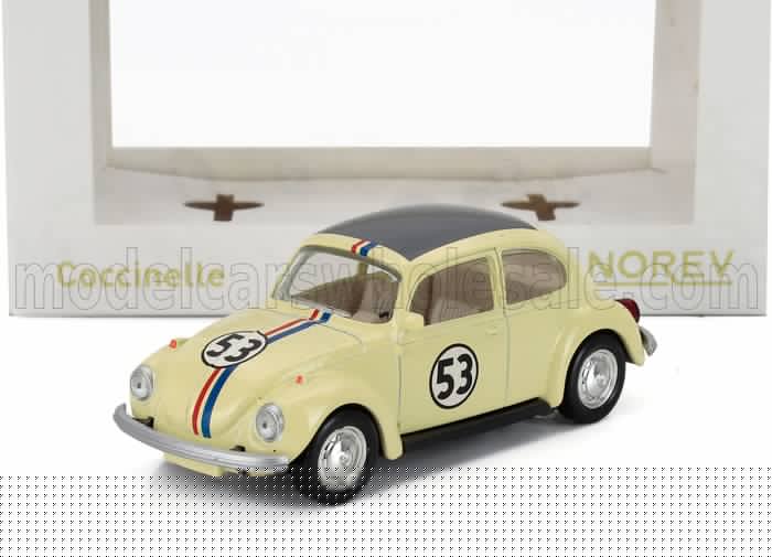 1:43 VOLKSWAGEN Beetle 1303 №53 Racer Herbie (1973), Very Light Yellow - 841005