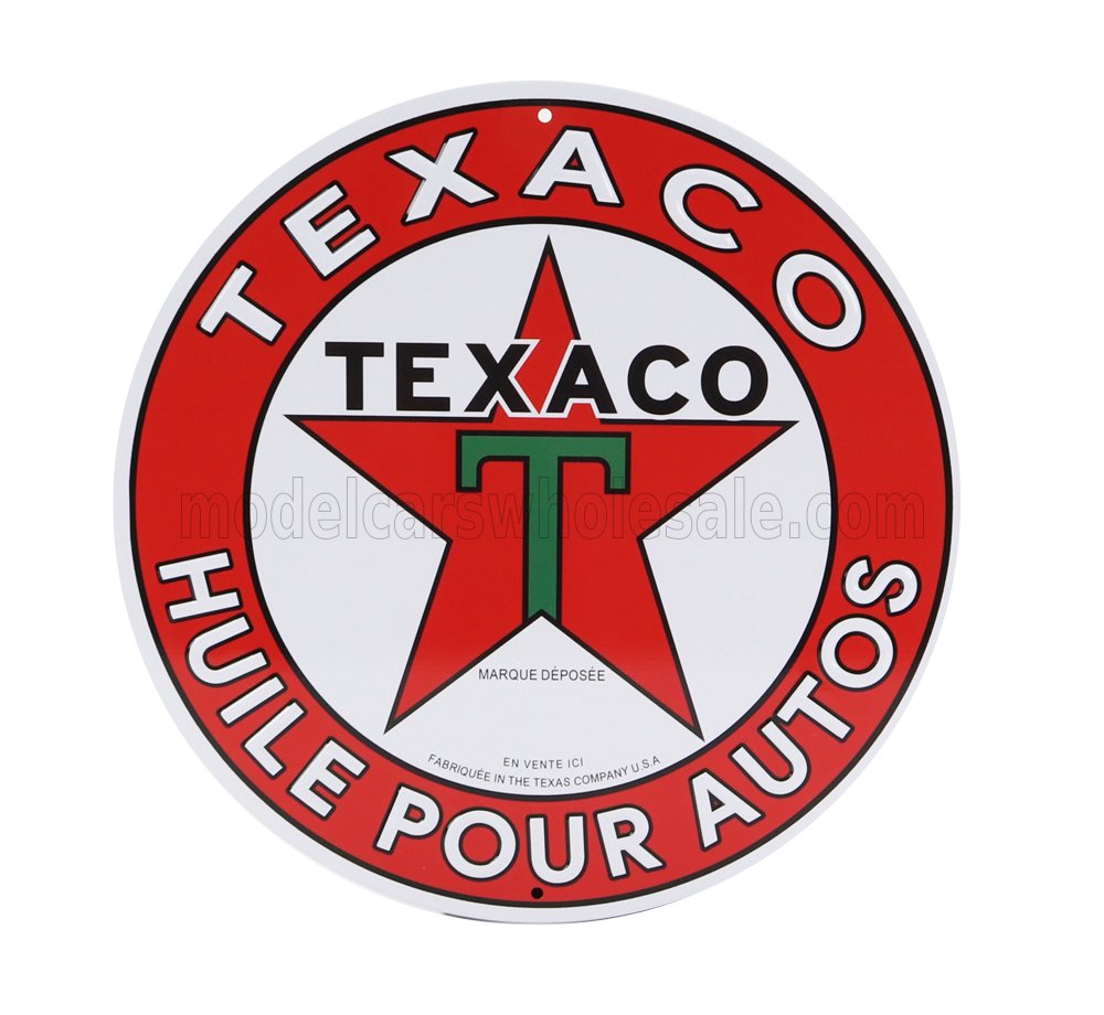 ACCESSORIES Metal Round Plate - Texaco - PB226