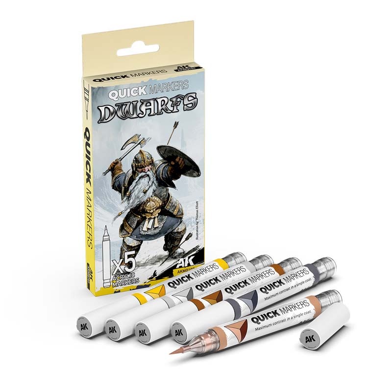 Набор маркеров Quick Markers Гномы / Dwarfs - AKMQ107