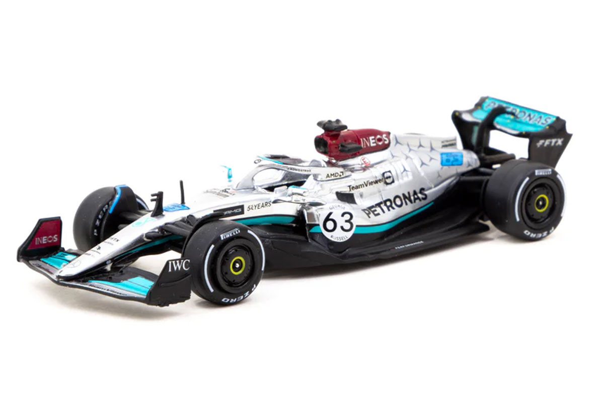 1:64 MERCEDES-BENZ AMG W13 E Performance George Russell Belgian Grand Prix (2022) - T64G-F044-GR3