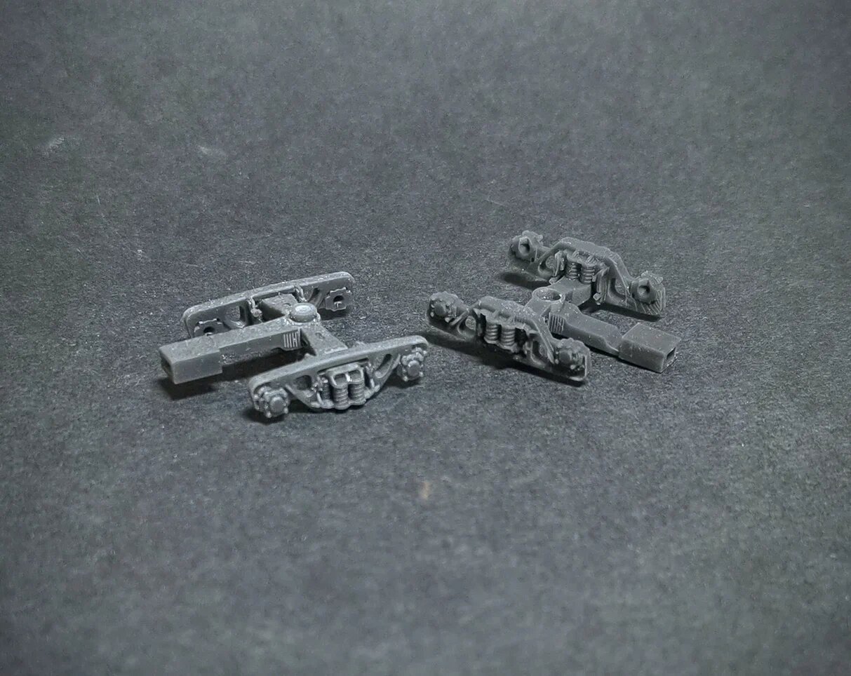 1:87 Тележка 18-100 для моделей жд вагонов под колею 16,5мм, HO (2 шт) - sfs0587