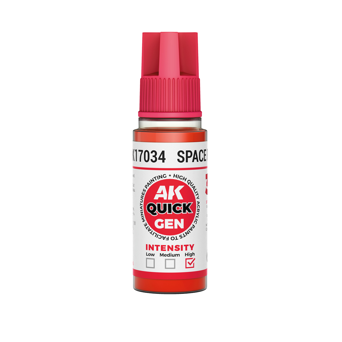 Краска акриловая QUICK GEN - Космический красный / SPACE RED, 18мл - AK17034