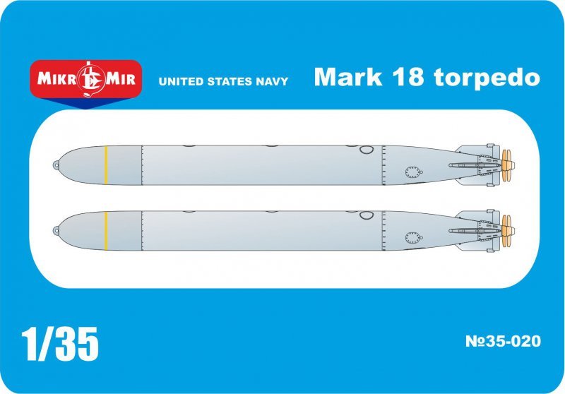 1:35 Сборная модель UNITED STATES NAVY Mark 18 torpedo - 35-020
