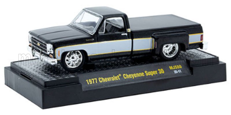 1:64 CHEVROLET Cheyenne Pick-up Super 30 Custom (1972), Black White - 31500MJS80