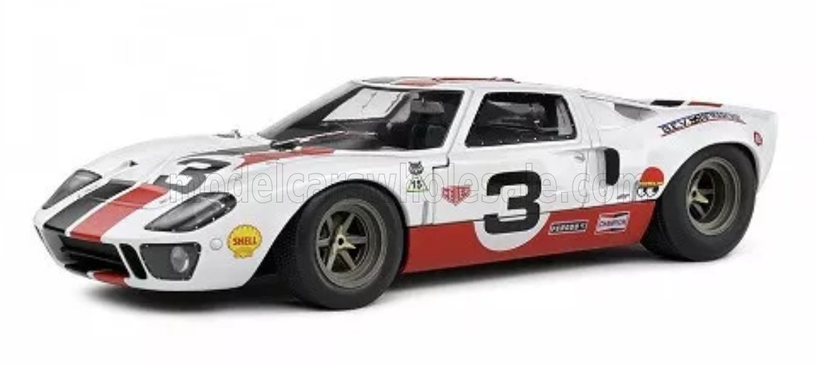 1:18 FORD Gt40 Mki №3 Eric Dean Design (2015), White Red - S1803010