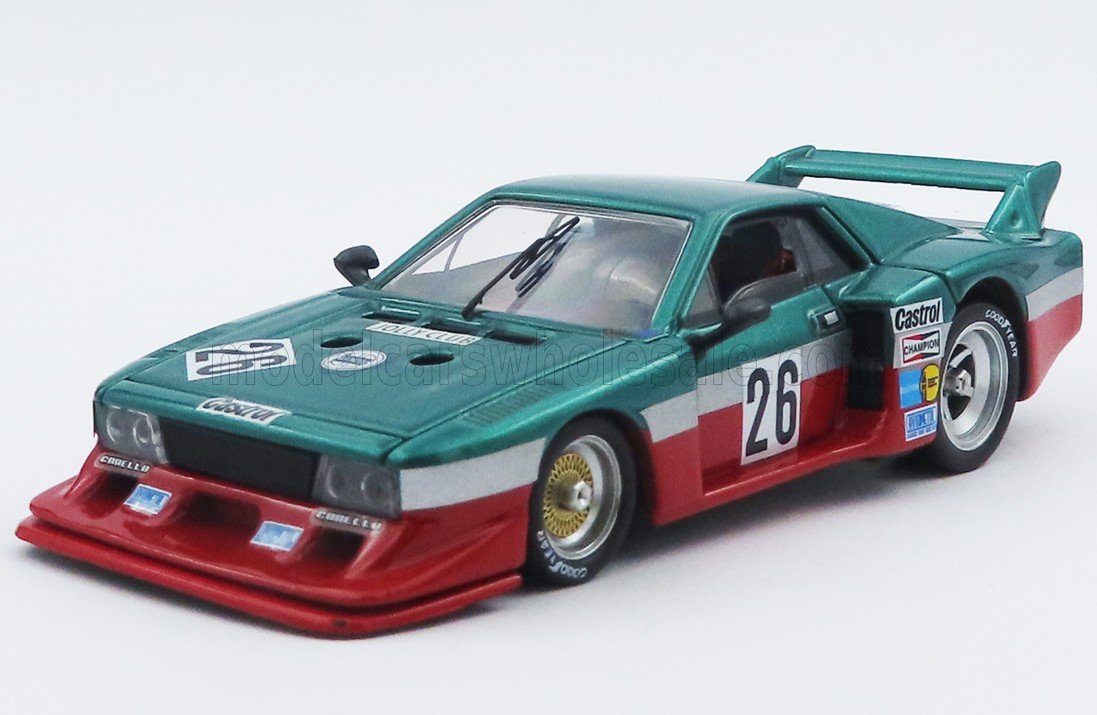 1:43 LANCIA Beta Montecarlo Turbo Team Lancia Corse №26 6h Mugello (1980) Carlo Facetti - Martino Finotto, Green Red - 9876