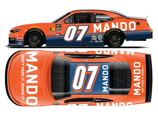 1:24 CHEVROLET #07 Josh Bilicki *MANDO*. orange/blue 2026 - N072623MANJ3
