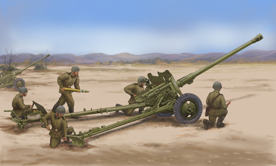 1:35 Сборная модель Пушка 85-мм Д-44 - 02339