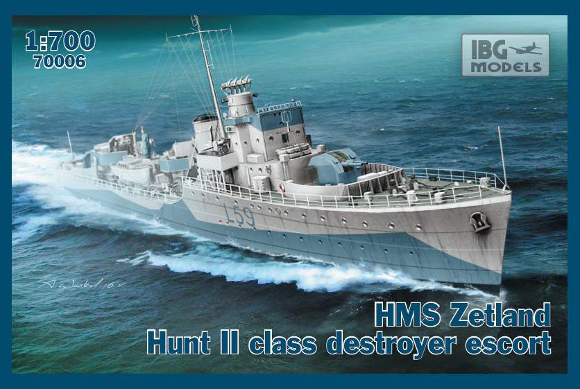 1:700 Сборная модель Британский эсминец HMS Zetland 1942г. - 70006