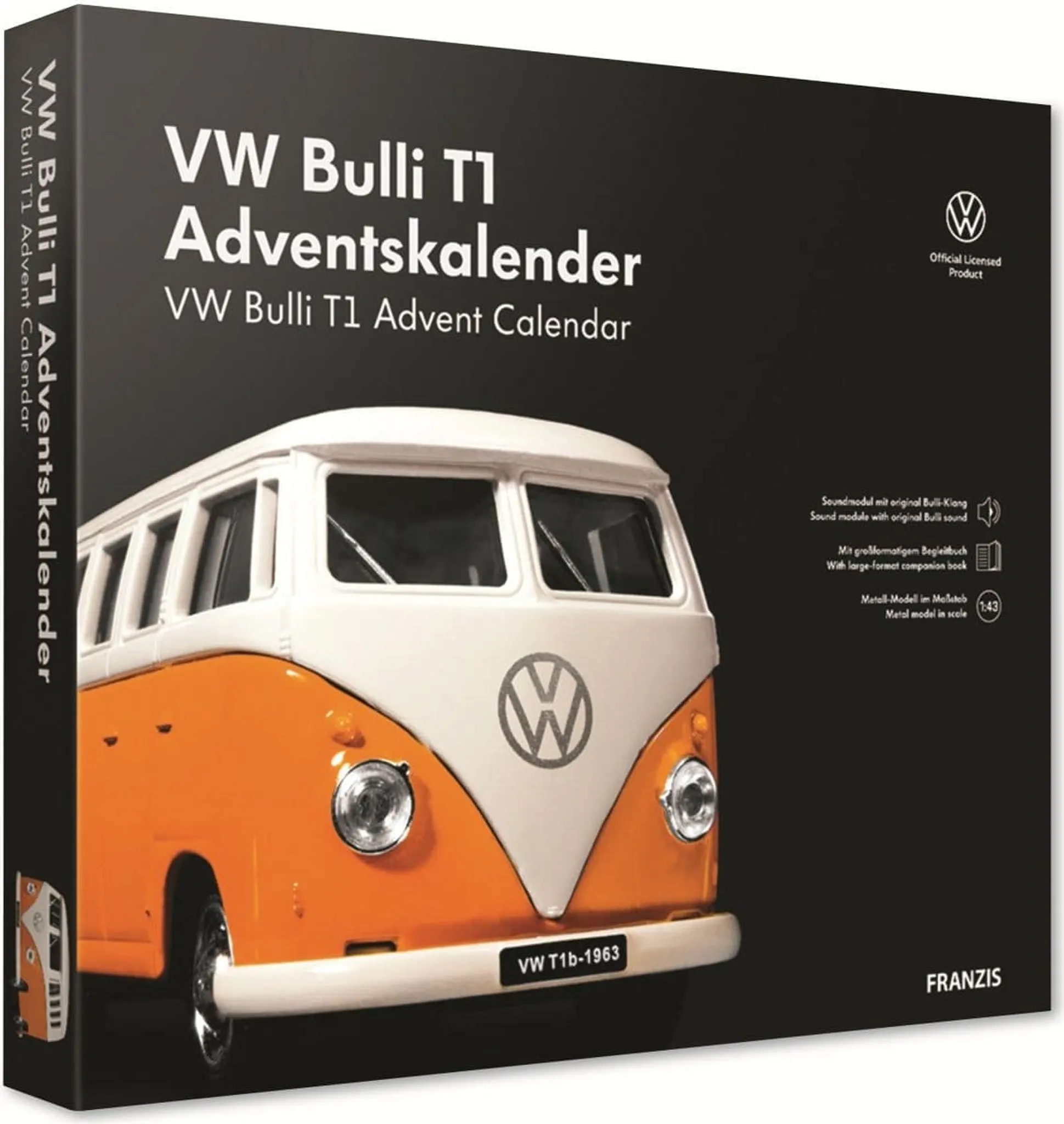1:43 Сборная модель VOLKSWAGEN Bulli T1 (1963), yellow / white - 4019631551344