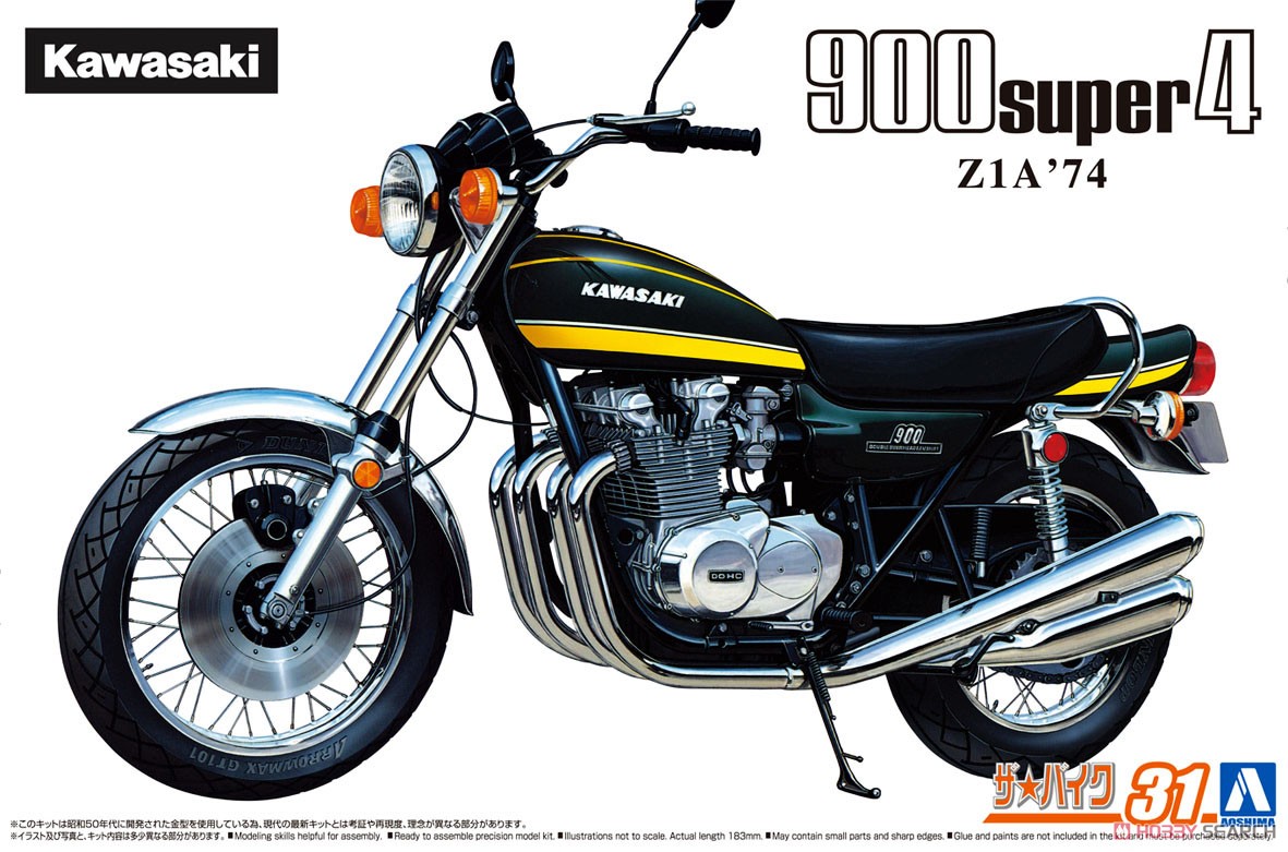 1:12 Сборная модель Kawasaki Z1A 900 Super4 (1974) - 06341