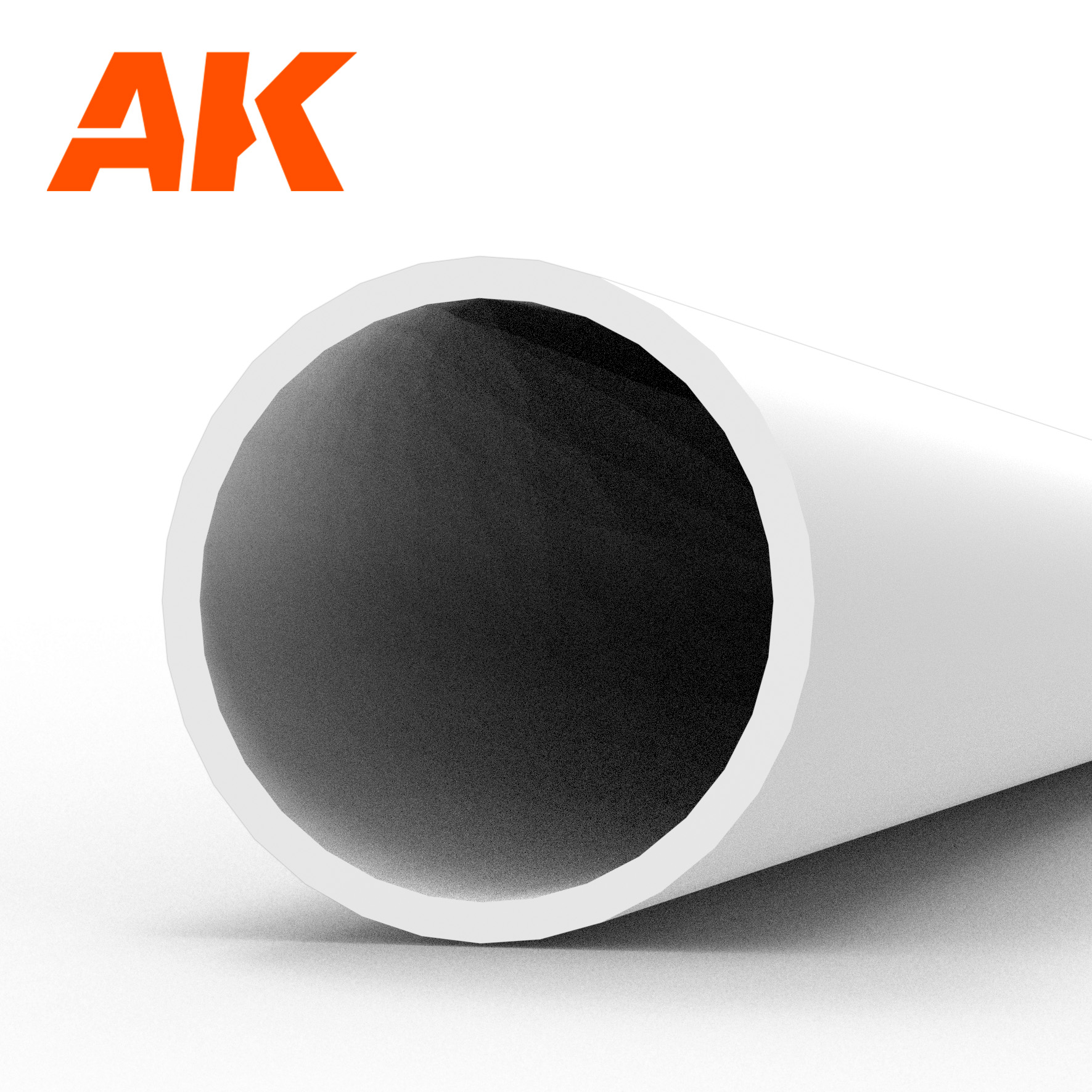 Hollow tube 5.00dx350mm (W.T. 0,7mm)-STYRENE STRIP - AK6545