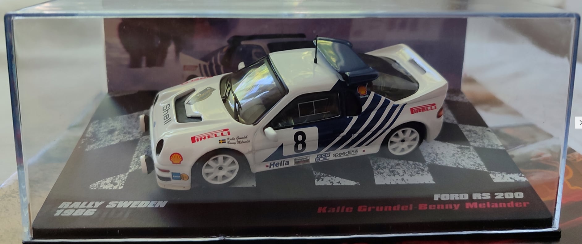 1:43 FORD RS200 K.Grundel - B.Myeander 1986 из серии RALLY CARS - RALLYC041