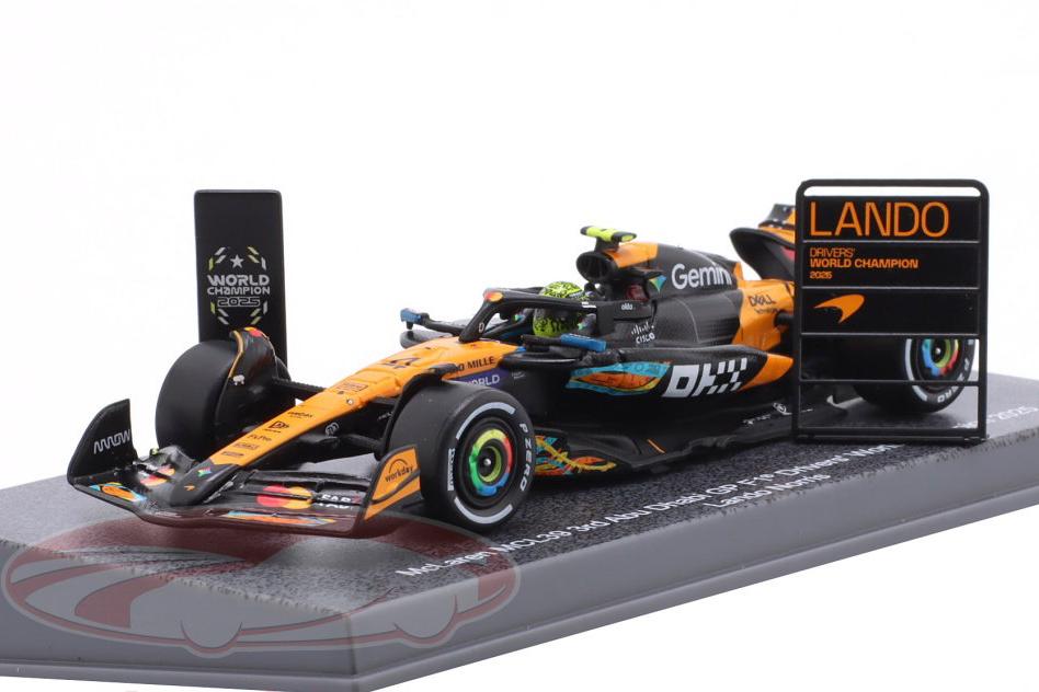 1:64 McLAREN MCL39 №4 3rd Abu Dhabi GP Formula 1 World Champion Lando Norris (2025) - 64S078