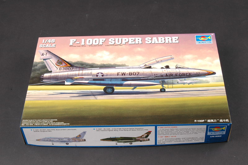 1:48 Сборная модель Американский истребитель F-100F SUPER SABRE - 02840