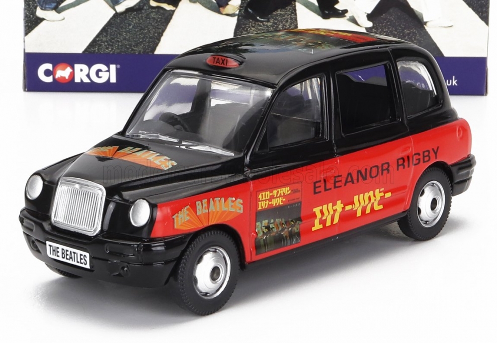 1:36 AUSTIN London Taxi Lti Tx4 (2007) - The Beatles - Eleanor Rigby - Yellow Submarine, Red Black - CC85936