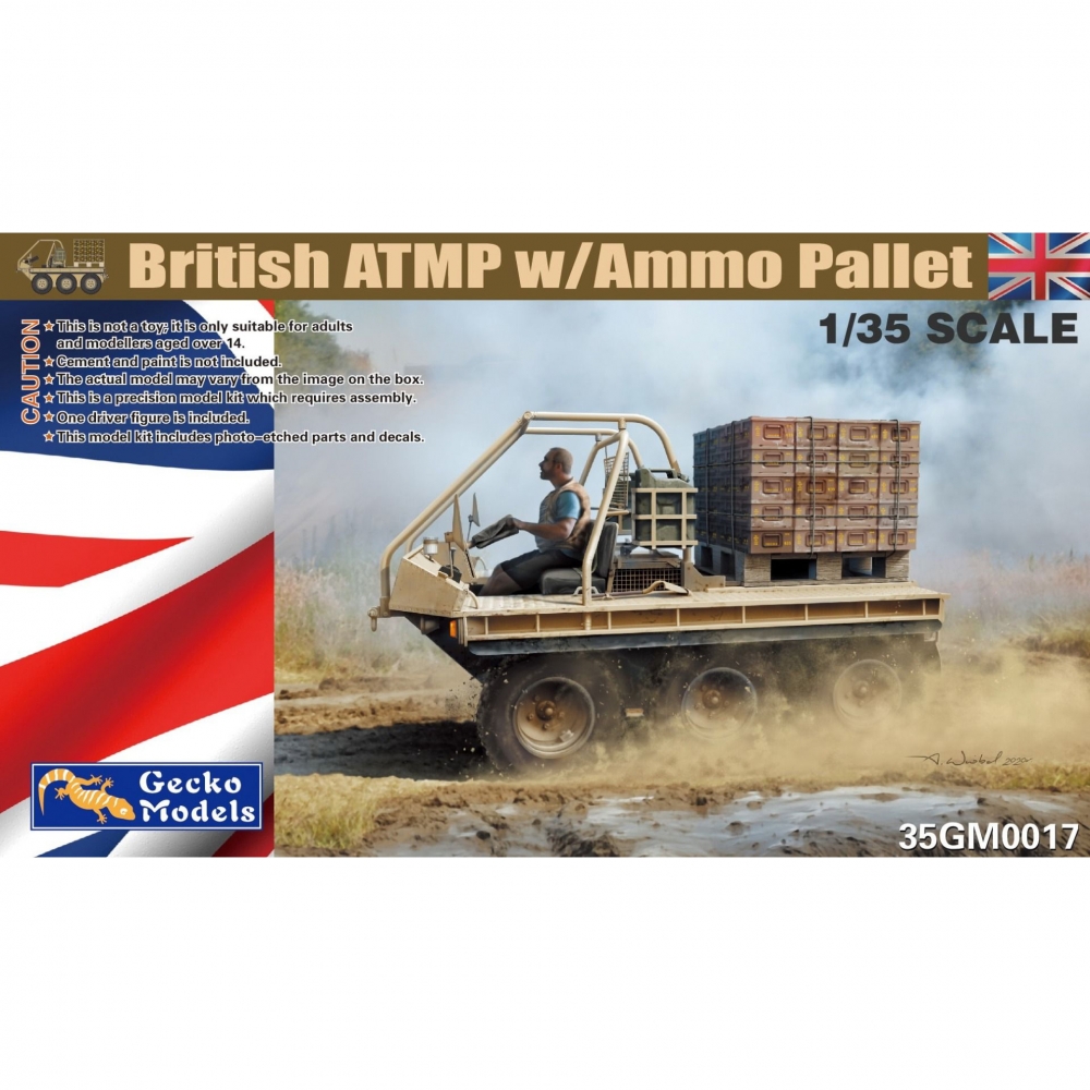 1:35 Сборная модель Британский вездеход ATMP c грузом - 35GM0017