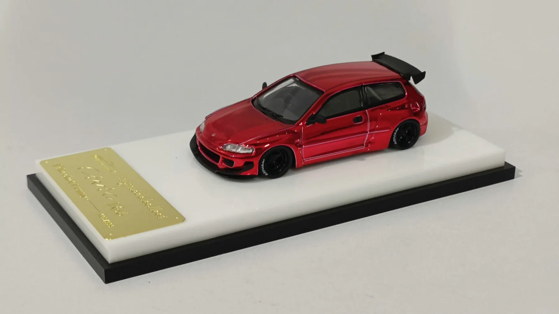 1:64 HONDA Civic EG6, chrome red - C640013F