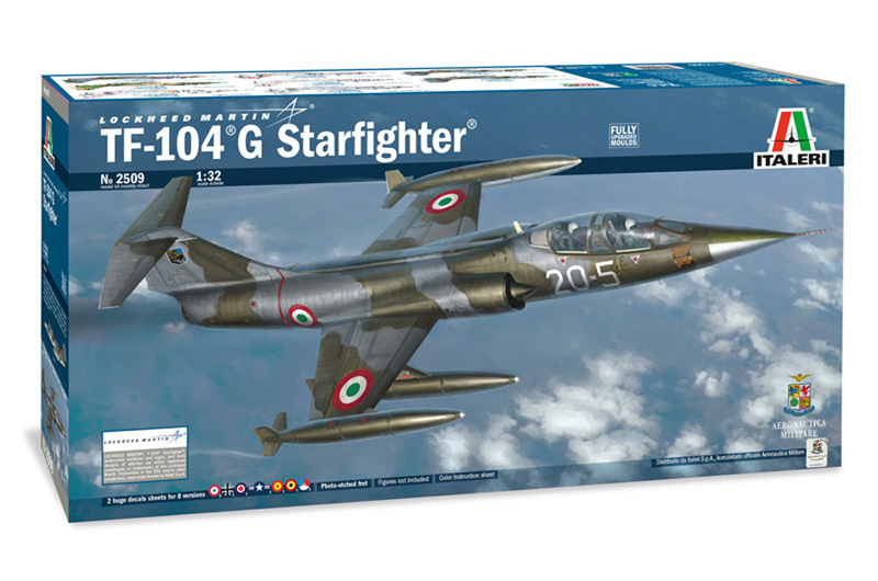 1:32 Сборная модель Американский учебно-тренировочный самолет Lockheed TF-104G Starfighter - 2509