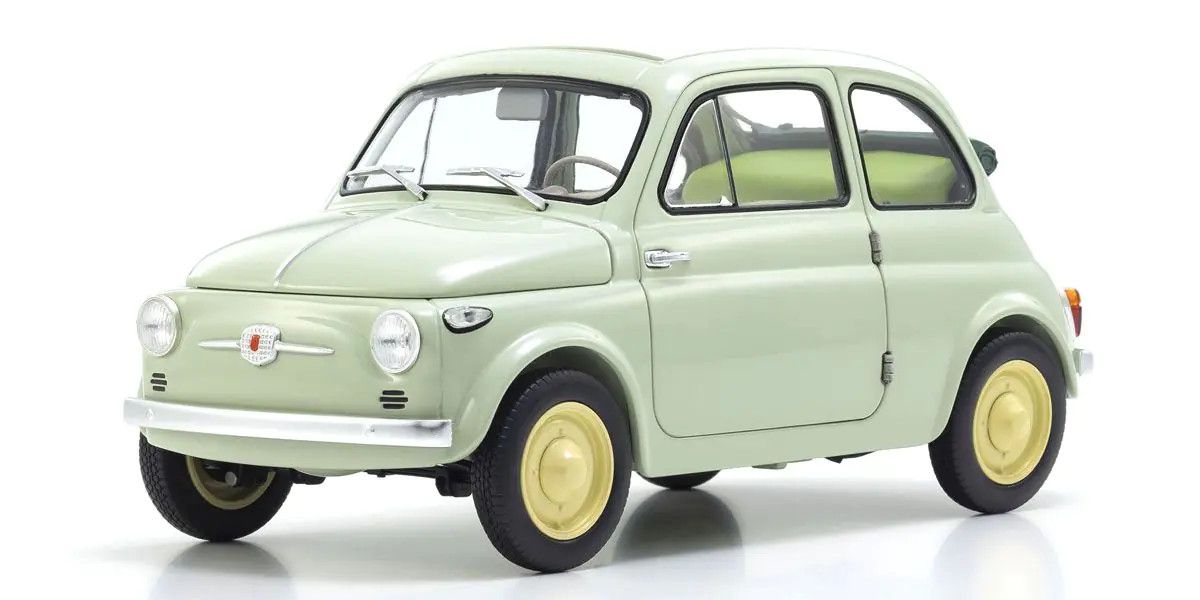 1:18 FIAT 500 D Cabriolet Open (1960), Verde Chiaro - Light Green - 08966LG
