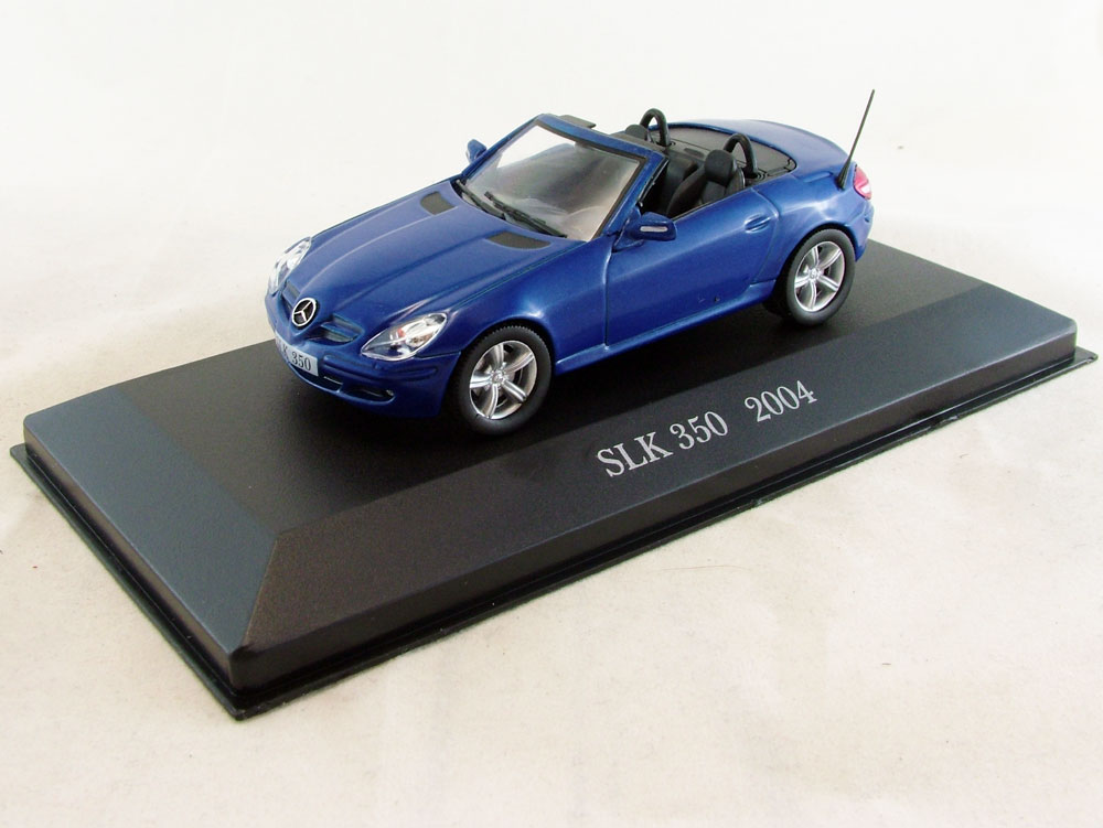 1:43 MERCEDES-BENZ SLK 350 (2004), Mercedes-Benz Offizielle Modell-Sammlung 40, синий - MB040