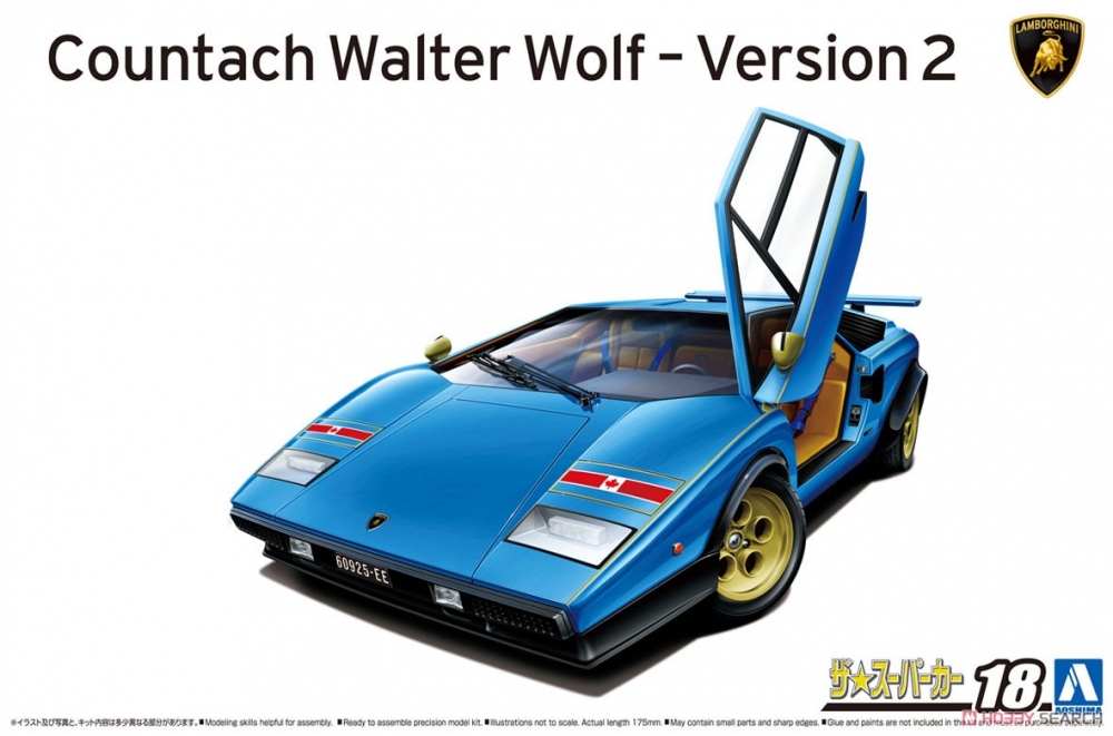 1:24 Сборная модель LAMBORGHINI Countach Wolf Ver.2 76 - 06383