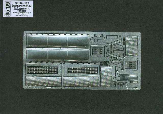 1:35 Фототравление для German tank destroyer Sd.Kfz.162 Jagdpanzer IV A-0 - vol. 2 - additional set - fenders - 35 179