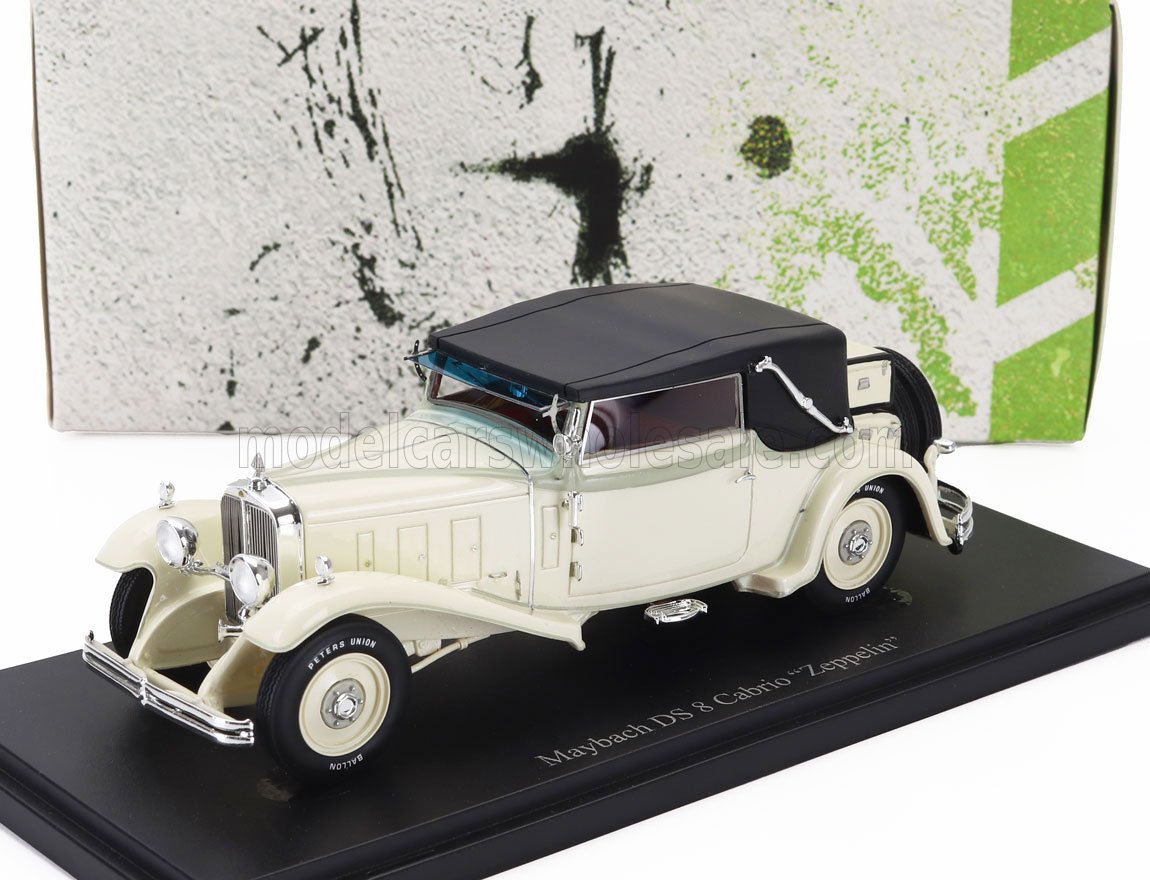 1:43 MERCEDES-BENZ Maybach Ds 8 Cabriolet Closed Zeppelin Germany (1930), Ivory - 05050