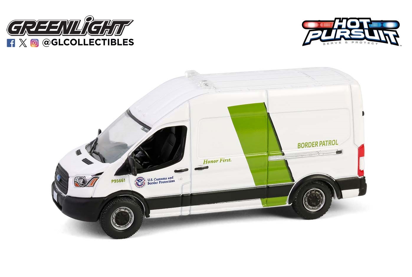 1:64 FORD Transit LWB High Roof 'U.S.Customs and Border Protection Border Patrol' (Таможенная и пограничная служба США) (2020) - 43035E