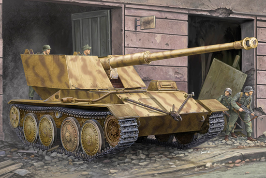 1:35 Сборная модель САУ  Крупп/Арделт 88-мм Pak43 - 01587