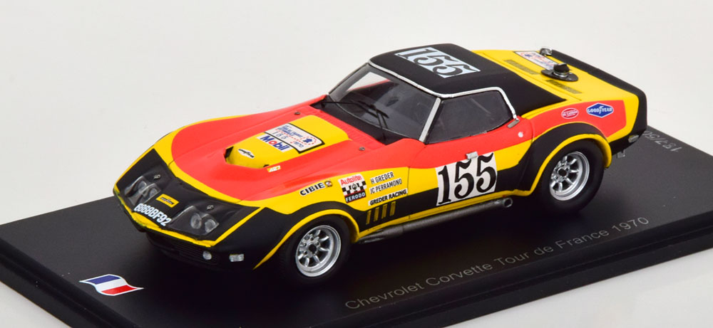 1:43 CHEVROLET Corvette C3 No 155  Tour de France, Greder/Perramond (1970) - SF283