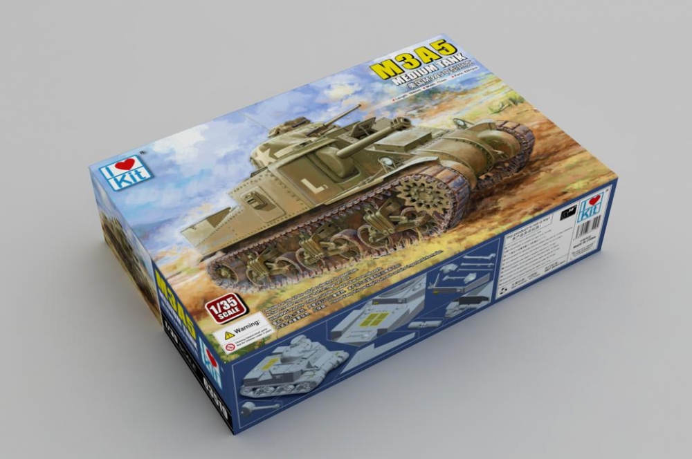 1:35 Сборная модель средний танк US M3A5 - 63519
