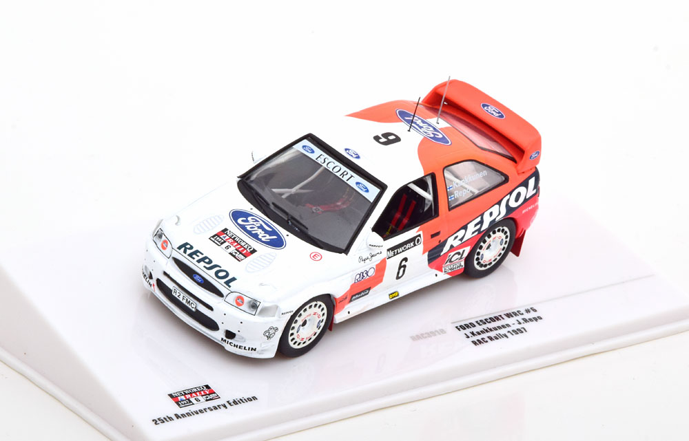 1:43 FORD Escort WRC #6 'Repsol' Kankkunen/Repo 2 место RAC Rally 25th RAC Anniversary Edition (1997) - RAC391B