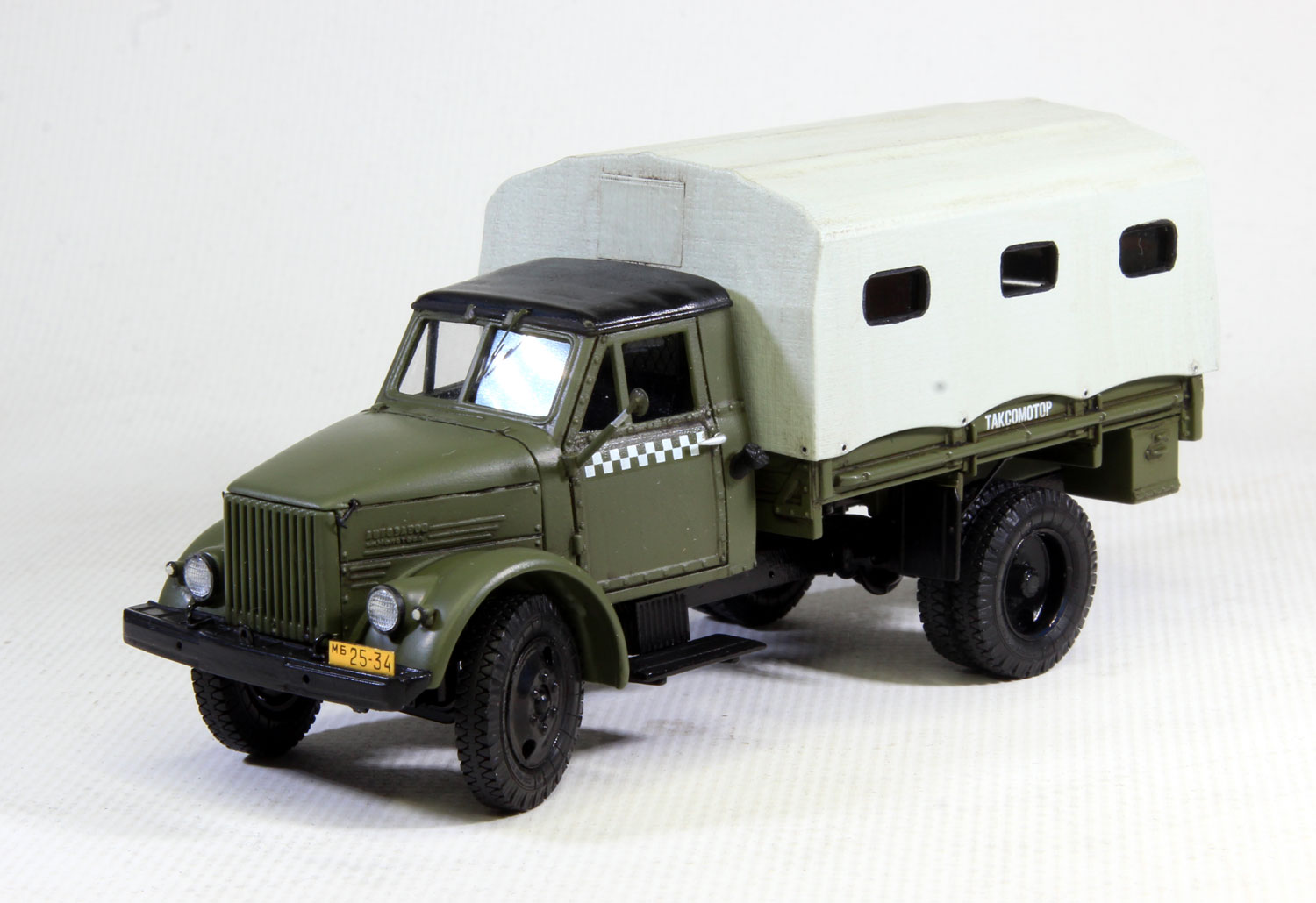 1:43 ГАЗ 51 грузопассажирское такси, Москва конец 1960-ых - mkaut0366